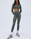 long sleeve crop top